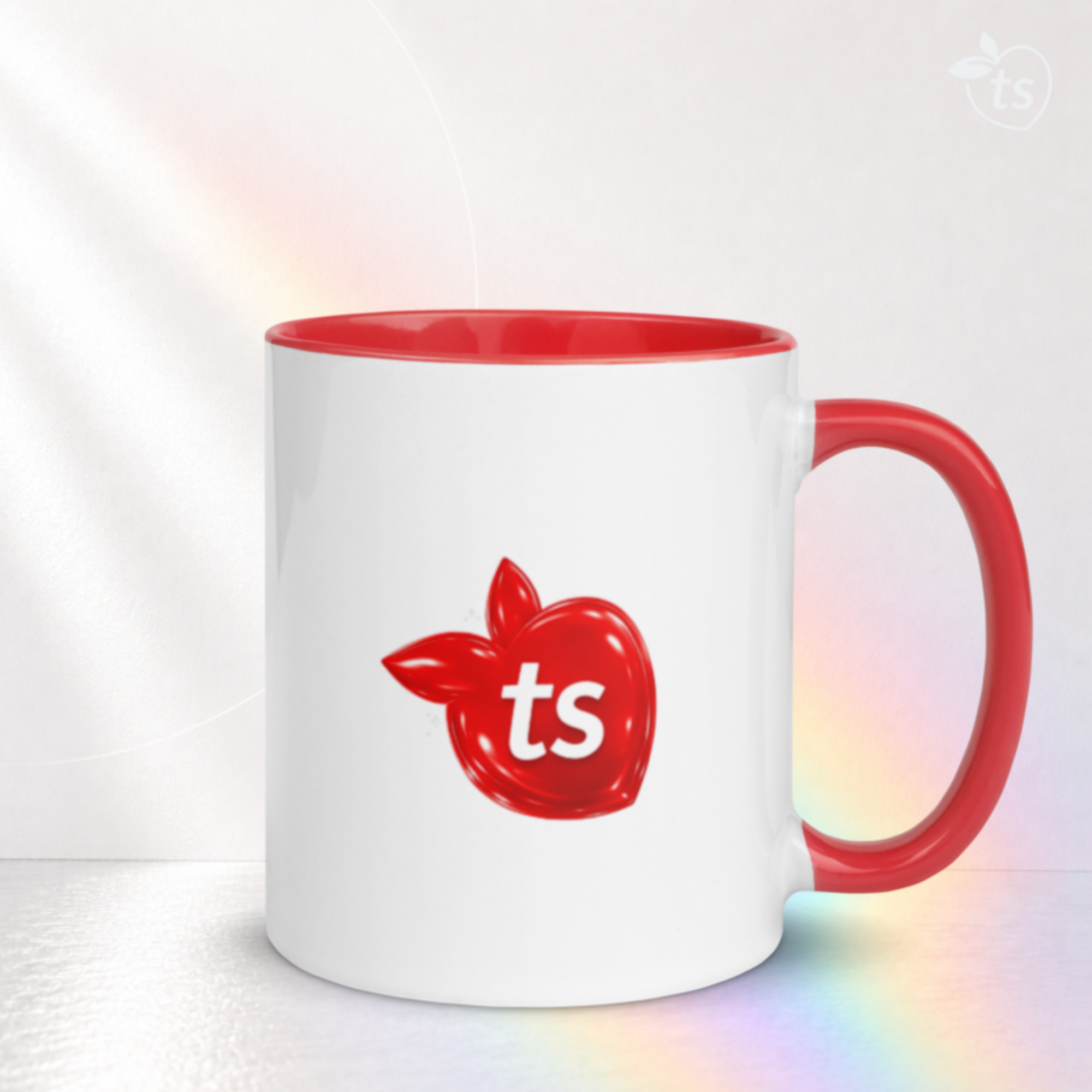 tsgabrielle® • Mug with Color Red Inside • Ceramic • 2 Sizes - Red - View 16