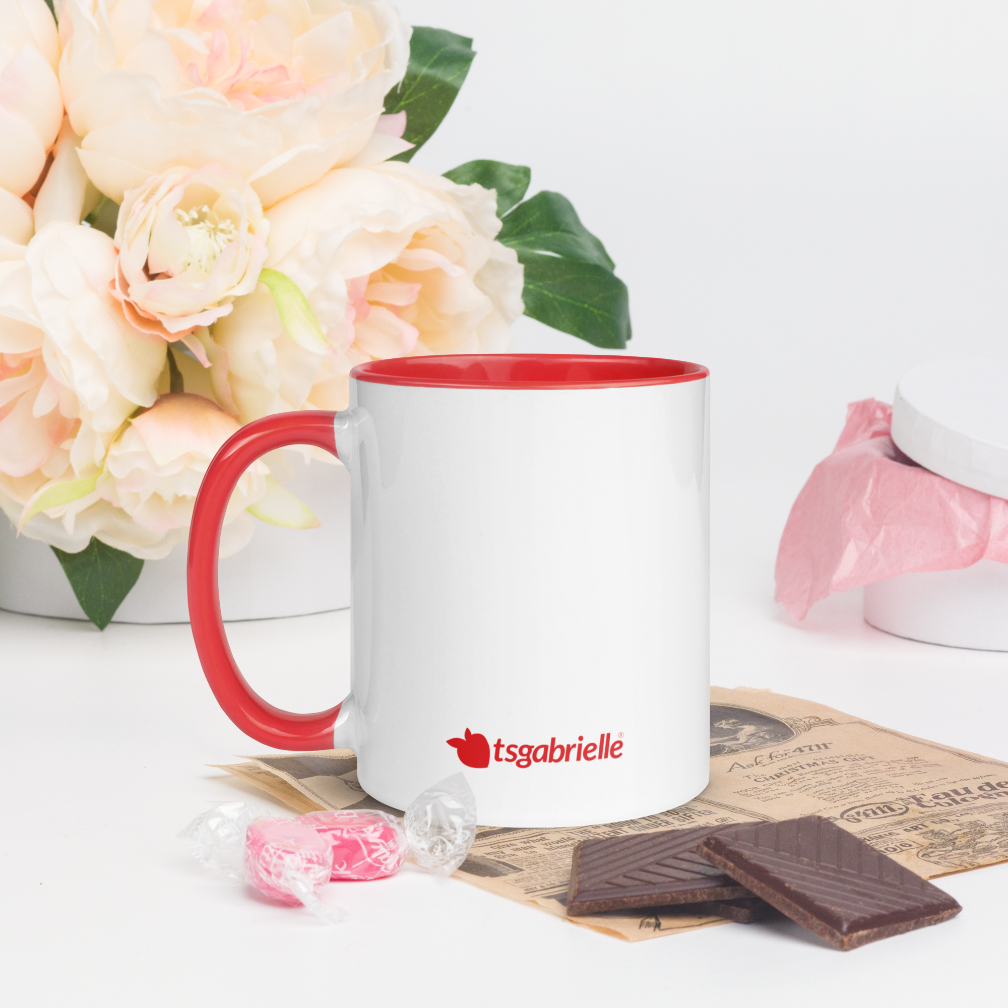 tsgabrielle® • Mug with Color Red Inside • Ceramic • 2 Sizes - Red - View 9