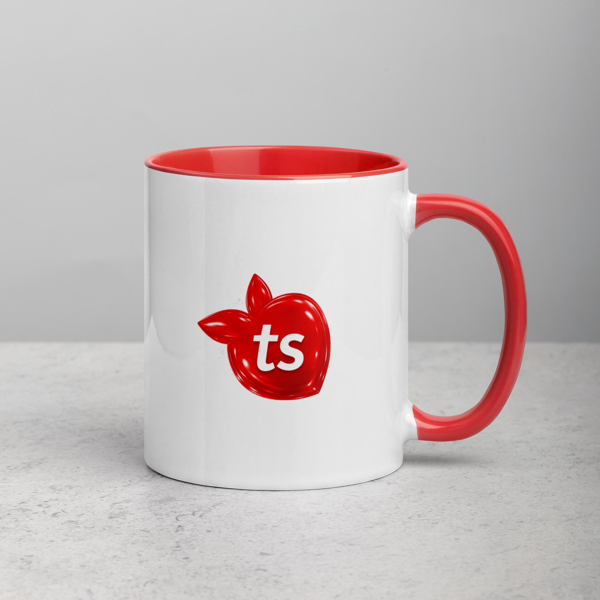 tsgabrielle® • Mug with Color Red Inside • Ceramic • 2 Sizes - Red - View 6