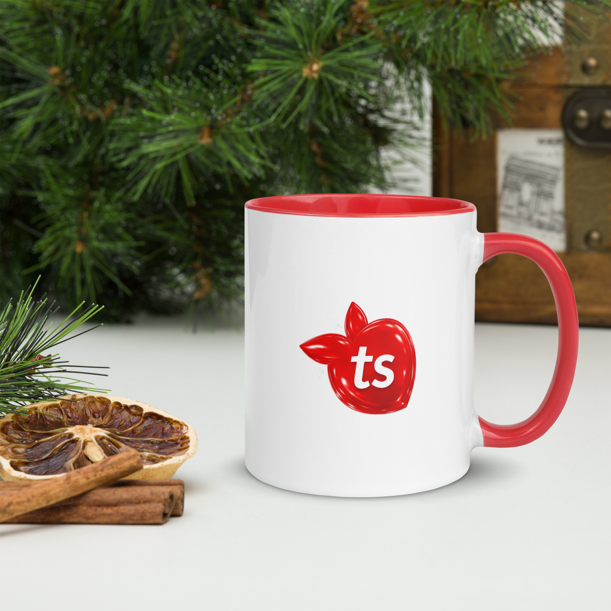 tsgabrielle® • Mug with Color Red Inside • Ceramic • 2 Sizes - Red - View 12