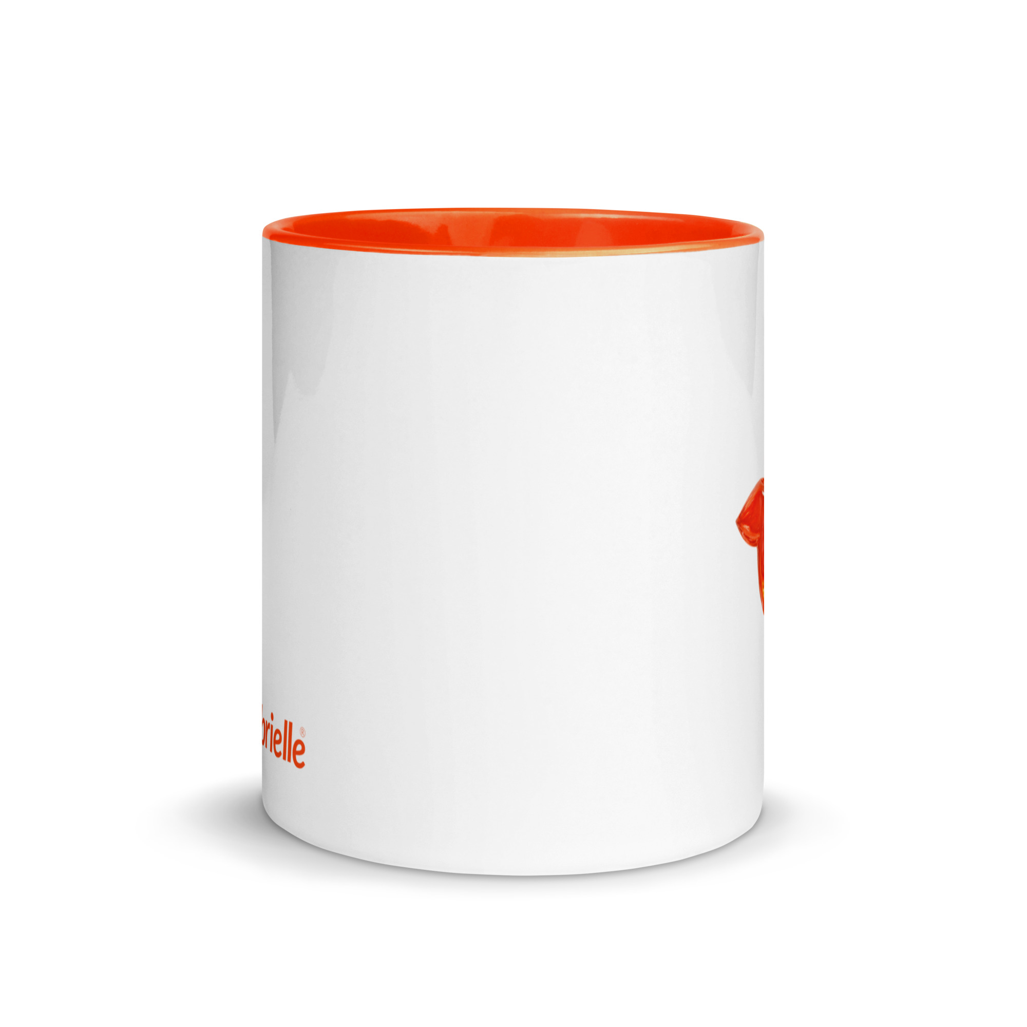 tsgabrielle® • Mug with Color Orange Inside • Ceramic • 11 oz