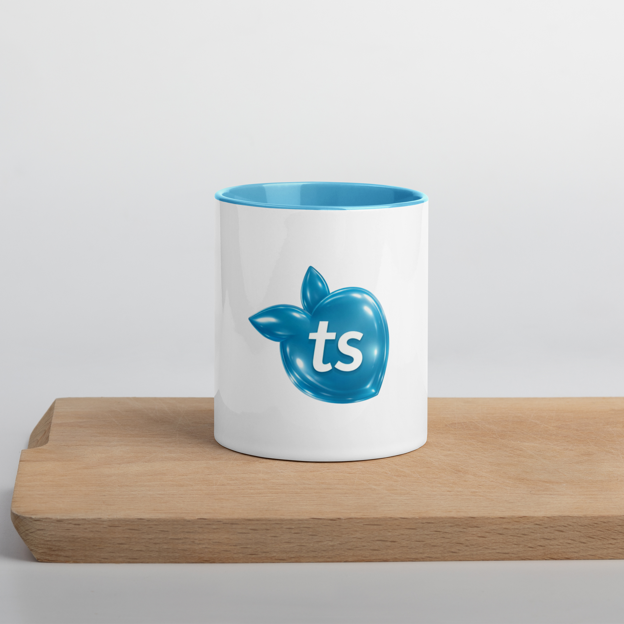 tsgabrielle® • Mug with Color Light Blue Inside • Ceramic • 2 Sizes - Blue - View 6