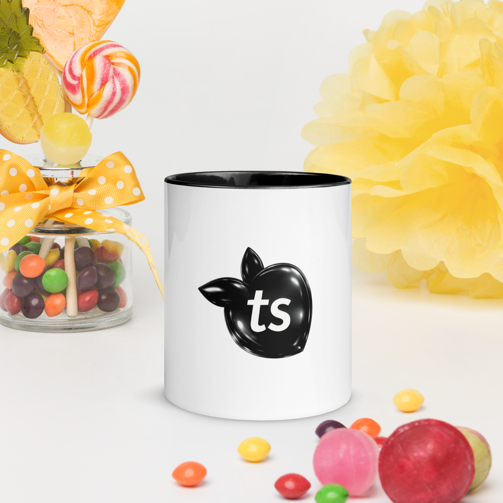 tsgabrielle® • Mug with Color Black Inside • Ceramic • 2 Sizes - Black - View 8