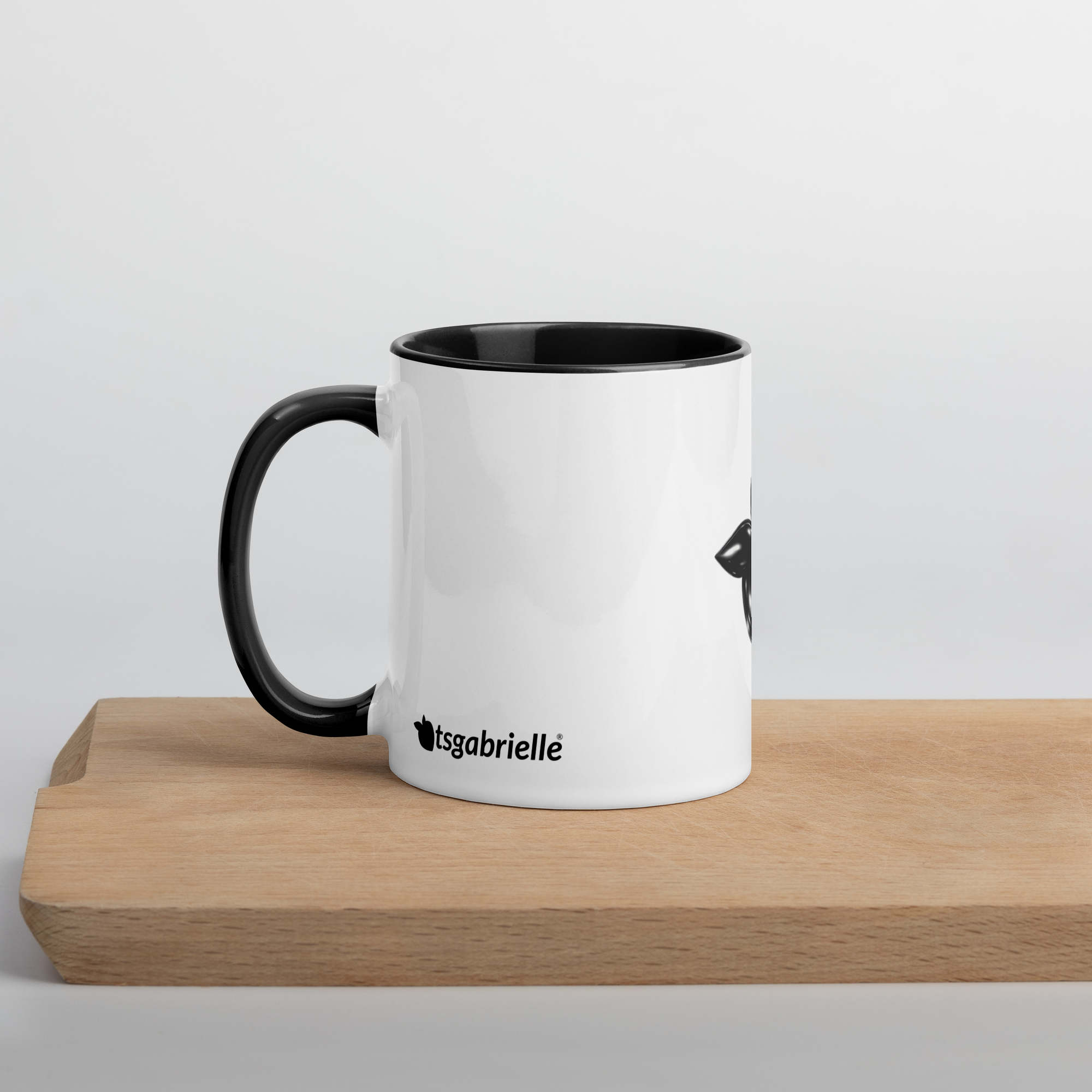 tsgabrielle® • Mug with Color Black Inside • Ceramic • 2 Sizes - Black - View 7