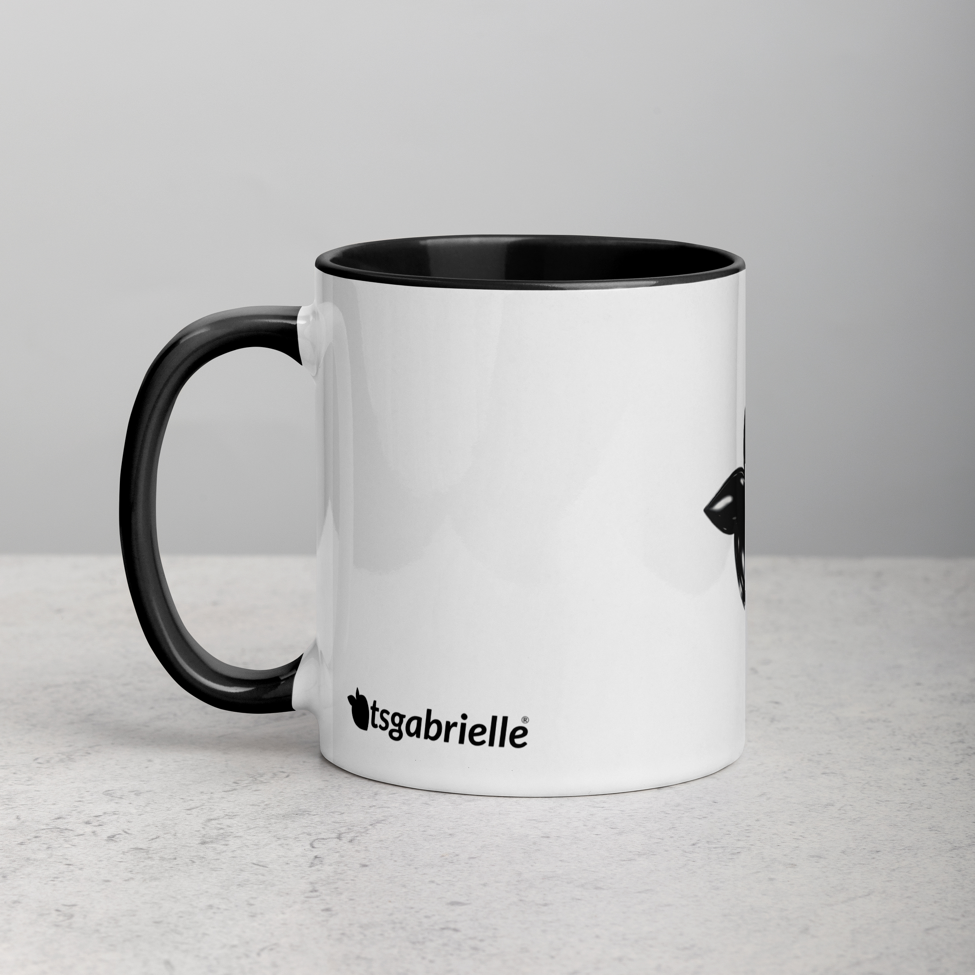 tsgabrielle® • Mug with Color Black Inside • Ceramic • 2 Sizes - Black - View 12