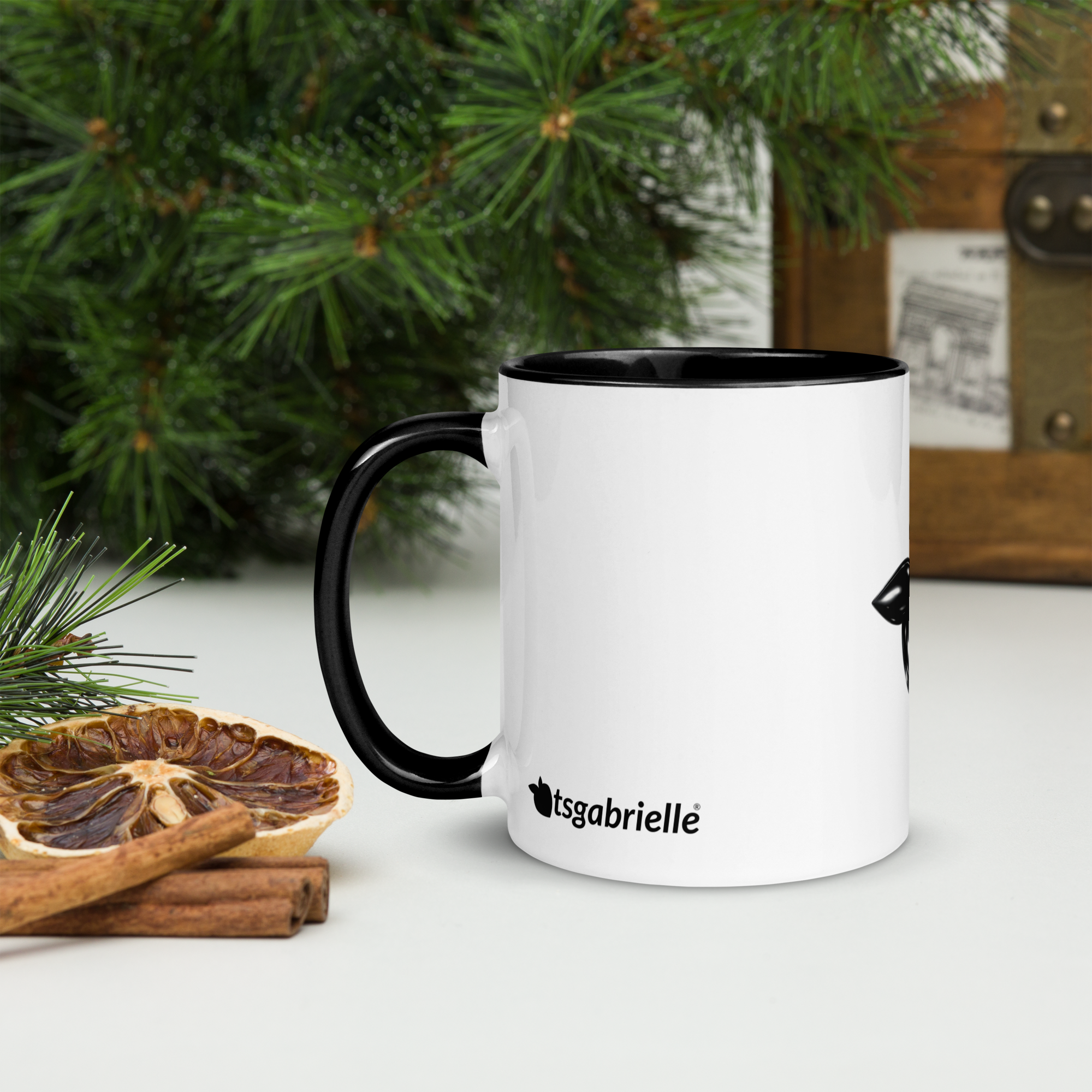 tsgabrielle® • Mug with Color Black Inside • Ceramic • 2 Sizes - Black - View 13