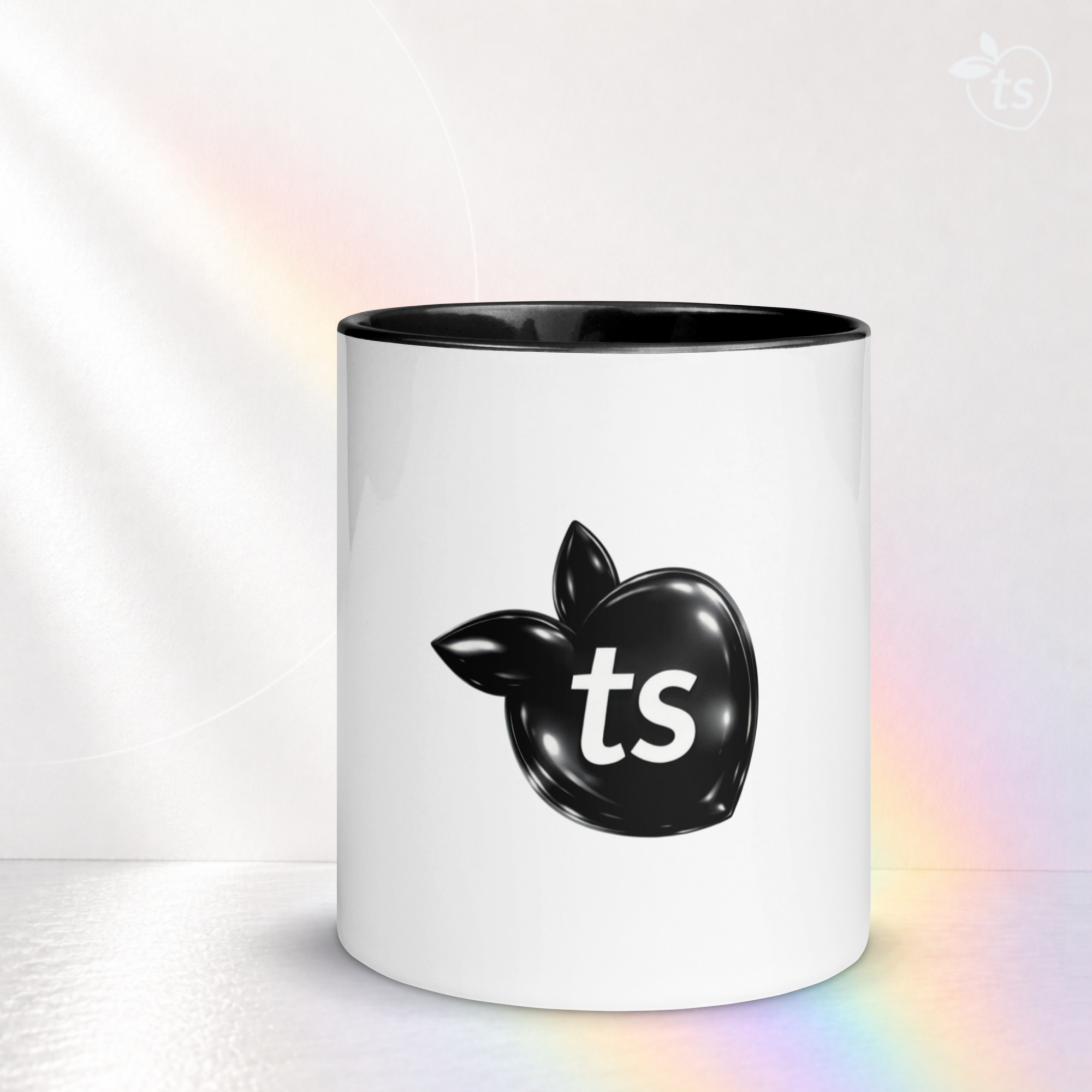 tsgabrielle® • Mug with Color Black Inside • Ceramic • 2 Sizes - Black - View 17