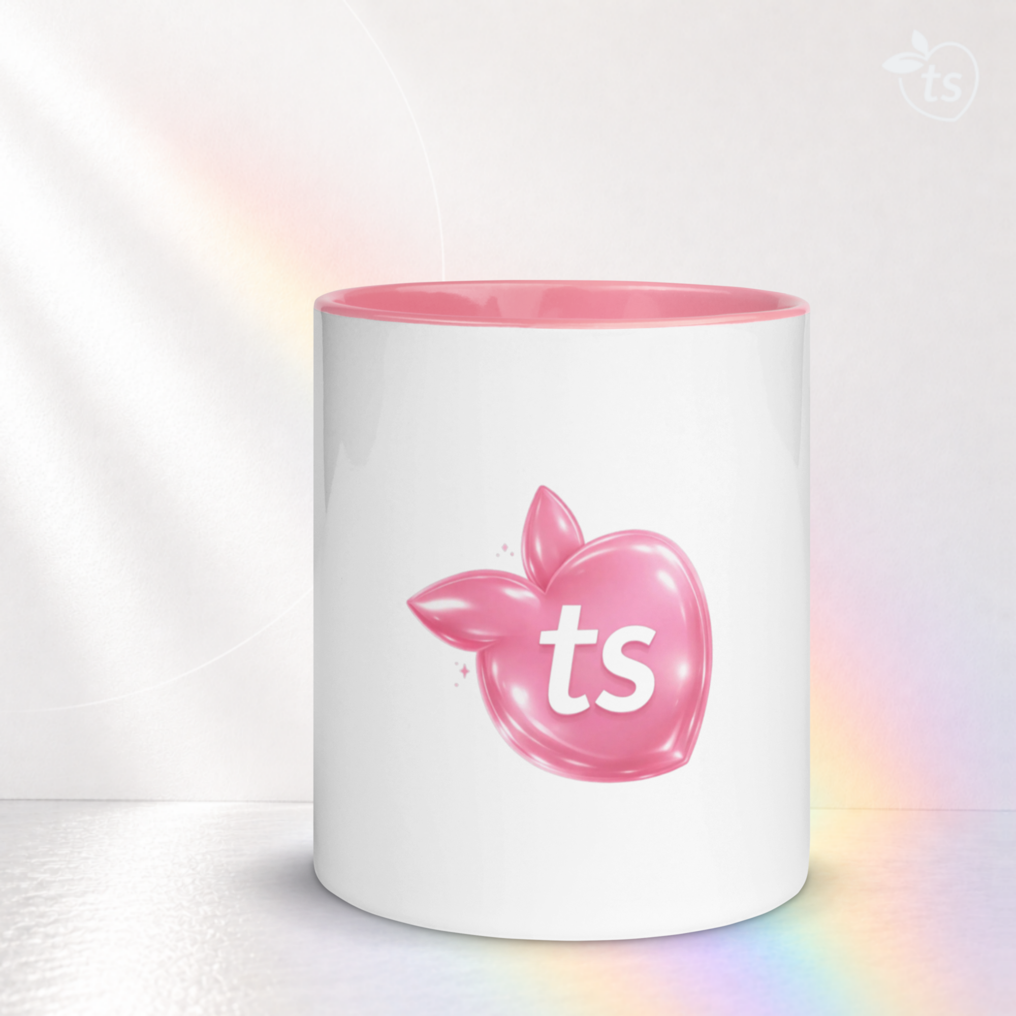 tsgabrielle® • Mug with Color Pink Inside • Ceramic • 11 oz - Pink - View 10